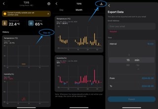 Exporting Tapo Sensor Temperature and Humidity Records