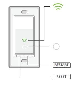 Kasa HS200 LED Indicators and Restart or Reset Instructions